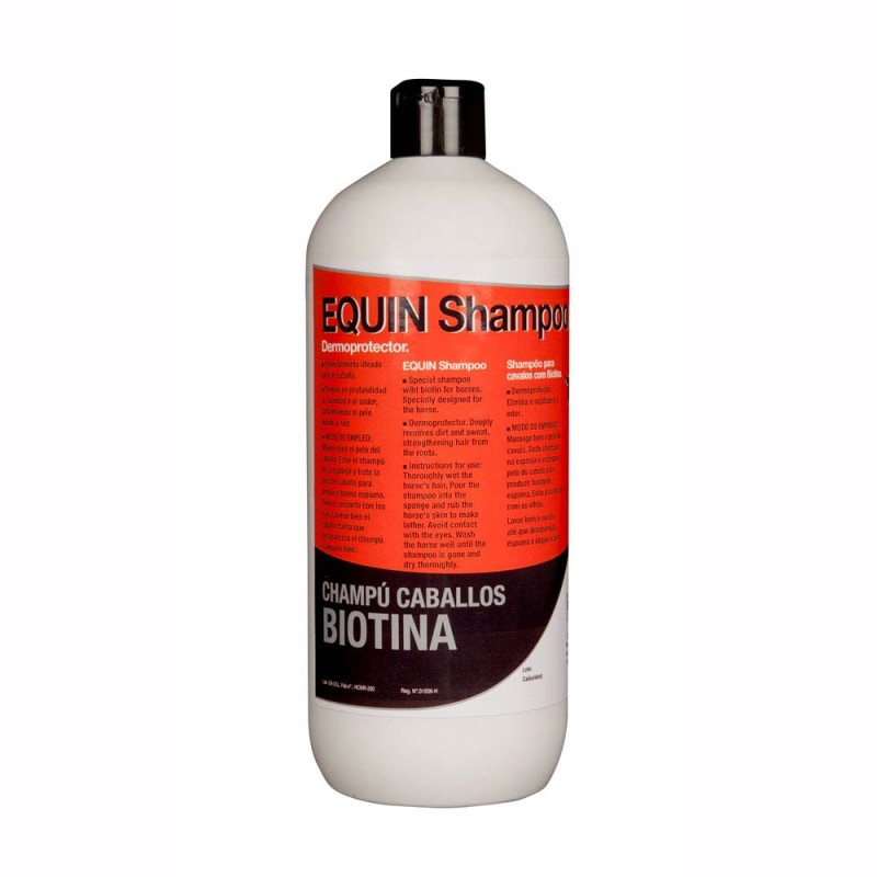 Champu biotina Zaldi, limpieza del caballo